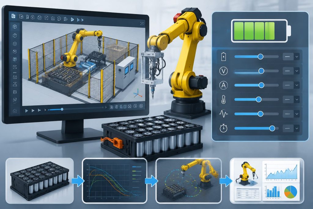 发那科机器人 ROBOGUIDE 仿真中电池参数的设置方法