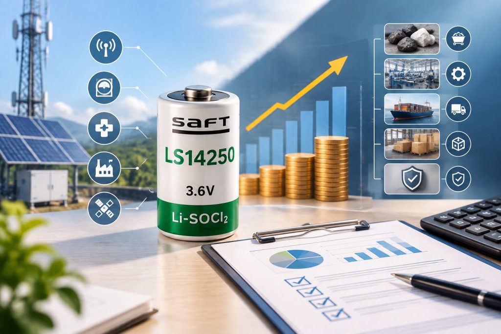 SAFT LS14250贵在哪里？采购判断锂亚硫酰氯电池成本的关键