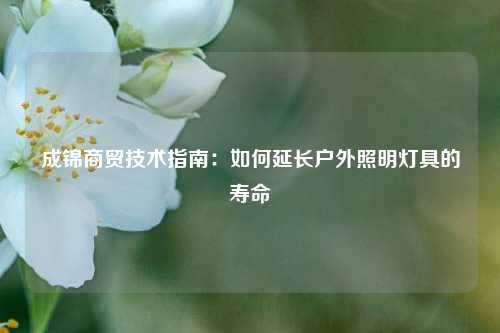 成锦商贸技术指南：如何延长户外照明灯具的寿命