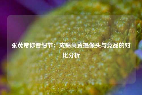 张茂带你看细节：成锦商贸摄像头与竞品的对比分析
