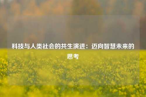 科技与人类社会的共生演进：迈向智慧未来的思考